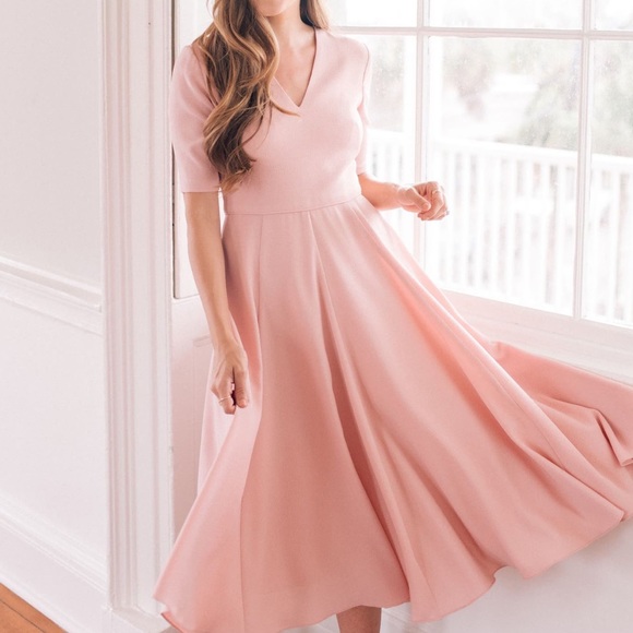 Gal Meets Glam Dresses & Skirts - Gal Meets Glam Edith Fit & Flare Crepe Dress